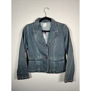 Women's Dark Denim Blazer #4